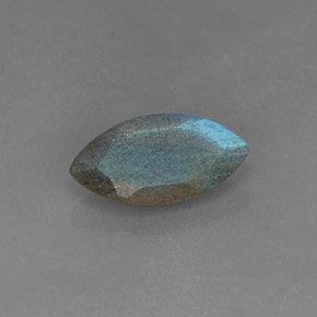 Labradorite Grigio blu scuro naturale da 3.27 ct, Taglio marquise, Traslucido