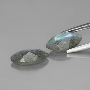 Gemme di Labradorite Multicolore naturale da  ct, Trasparente, Trasparente/Traslucido