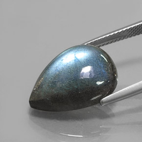 Labradorite Multicolore naturale da 10.49 ct, Forma a pera, Traslucido