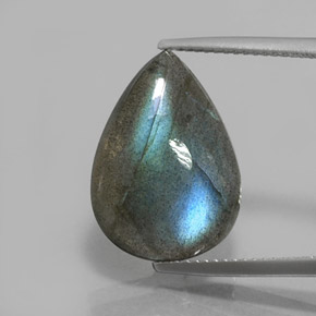 Labradorite Multicolore naturale da 8.40 ct, Forma a pera, Traslucido