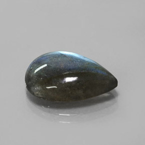 Labradorite Multicolore naturale da 8.40 ct, Forma a pera, Traslucido