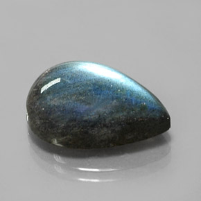 Labradorite naturale multicolore da 14,88 ct, taglio a pera, traslucido