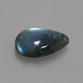 Labradorite Multicolore naturale da 12.61 ct, Forma a pera, Traslucido