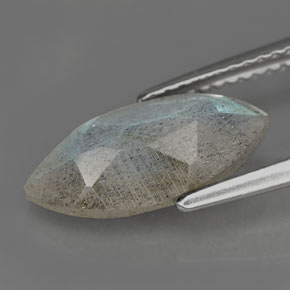 Labradorite naturale multicolore da 2,55 ct, marchesa, traslucido