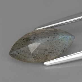Labradorite naturale multicolore da 2,53 ct, marchesa, traslucido