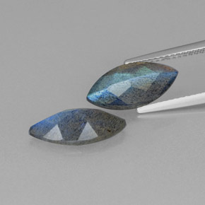 Labradorite naturale blu da  ct, trasparente, trasparente/traslucido