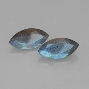 Gemme di Labradorite Grigio blu scuro naturale da  ct, Trasparente, Trasparente/Traslucido