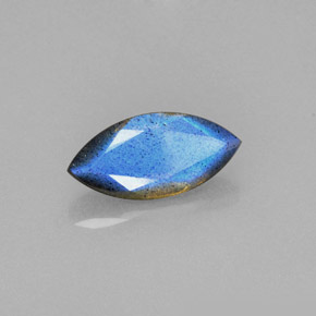 Labradorite naturale blu da 2,30 ct, trasparente, trasparente/traslucido