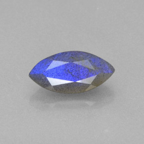 Labradorite Grigio blu scuro naturale da 2.84 ct, Trasparente, Trasparente/Traslucido