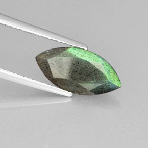 Labradorite Grigio blu scuro naturale da 2.95 ct, Trasparente, Trasparente/Traslucido