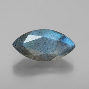 Labradorite naturale blu da 2,82 ct, trasparente, trasparente/traslucido