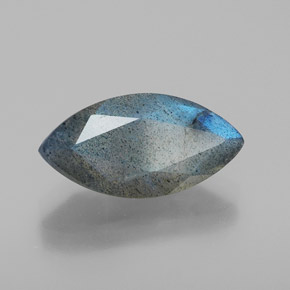 Labradorite naturale blu da 2,82 ct, trasparente, trasparente/traslucido