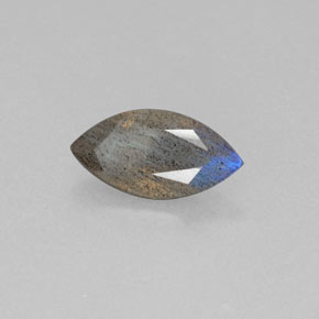 Labradorite Grigio blu scuro naturale da 2.62 ct, Trasparente, Trasparente/Traslucido