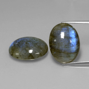 Labradorite naturale blu da  ct, taglio ovale, traslucido