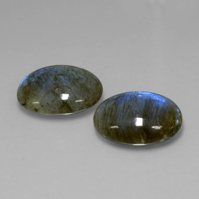 Labradorite naturale blu da  ct, taglio ovale, traslucido