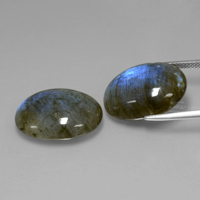 Labradorite naturale blu da  ct, taglio ovale, traslucido