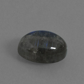 Labradorite naturale blu da 5,60 ct, taglio ovale, traslucido