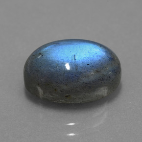 Labradorite naturale blu da 5,82 ct, taglio ovale, traslucido