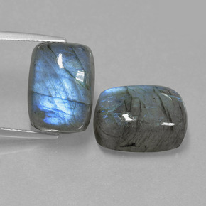 Labradorite naturale blu da  ct, taglio a cuscino, traslucido