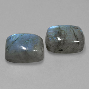 Labradorite naturale blu da  ct, taglio a cuscino, traslucido