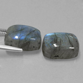 Labradorite naturale blu da  ct, taglio a cuscino, traslucido