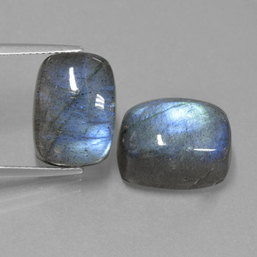 Labradorite naturale blu da  ct, taglio a cuscino, traslucido