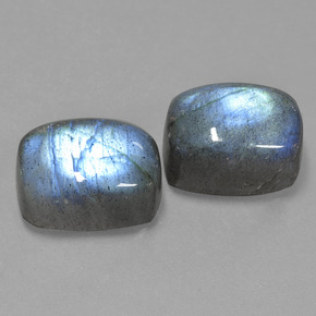 Labradorite naturale blu da  ct, taglio a cuscino, traslucido