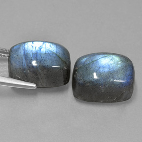 Labradorite naturale blu da  ct, taglio a cuscino, traslucido
