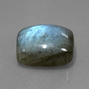Labradorite Grigio blu scuro naturale da 10.01 ct, Taglio a cuscino, Traslucido