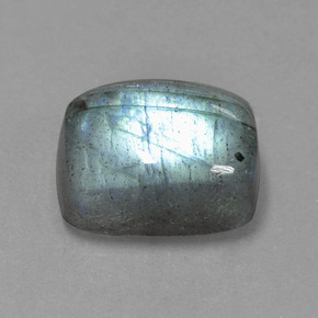 Labradorite naturale blu da 9,96 ct, taglio a cuscino, traslucido