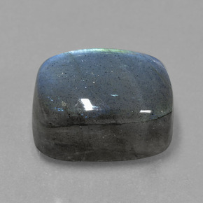 Labradorite naturale blu da 10,66 ct, taglio a cuscino, traslucido