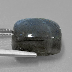 Labradorite naturale blu da 10,66 ct, taglio a cuscino, traslucido
