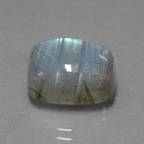 Labradorite naturale blu da 9,30 ct, taglio a cuscino, traslucido