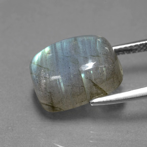 Labradorite naturale blu da 9,30 ct, taglio a cuscino, traslucido