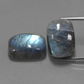 Labradorite naturale blu da  ct, taglio a cuscino, traslucido