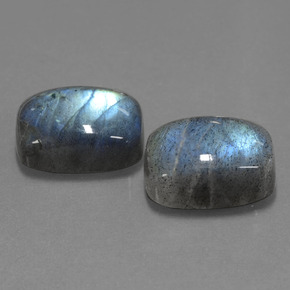 Labradorite naturale blu da  ct, taglio a cuscino, traslucido
