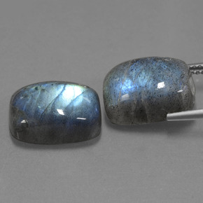 Labradorite naturale blu da  ct, taglio a cuscino, traslucido
