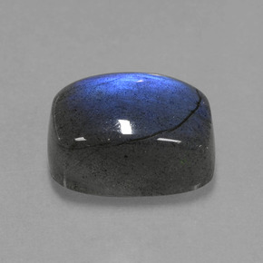 Labradorite naturale blu da 9,02 ct, taglio a cuscino, traslucido