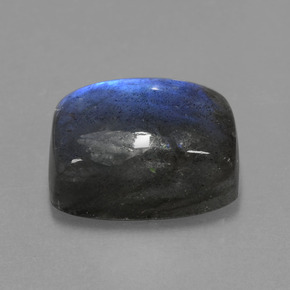 Labradorite Grigio blu scuro naturale da 9.44 ct, Taglio a cuscino, Traslucido
