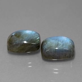 Labradorite naturale blu da  ct, taglio a cuscino, traslucido