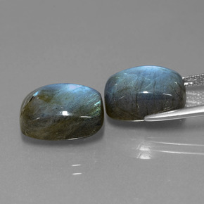Labradorite naturale blu da  ct, taglio a cuscino, traslucido