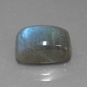 Labradorite Grigio blu scuro naturale da 7.88 ct, Taglio a cuscino, Traslucido