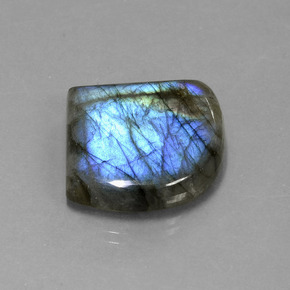 Labradorite Grigio blu scuro naturale da 28.32 ct, Forma fantasia, Traslucido