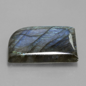 Labradorite naturale blu da 39,46 ct, forma fantasia, traslucido