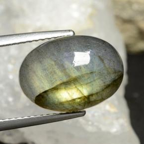 Labradorite Multicolore naturale da 8.44 ct, Taglio ovale, Traslucido