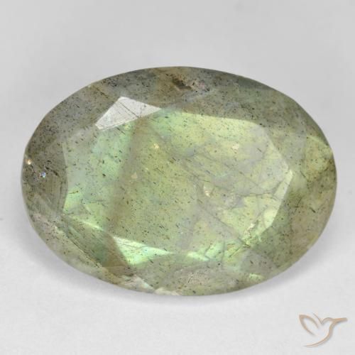 Labradorite Multicolore naturale da 10.67 ct, Ovale, Traslucido