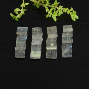 Gemme di Labradorite Multicolore naturale da 8.86 ct, Quadrato, Traslucido