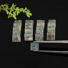 Gemme di Labradorite Multicolore naturale da 7.92 ct, Quadrato, Traslucido