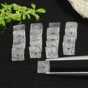 Gemme di Labradorite Multicolore naturale da 4.94 ct, Quadrato, Trasparente