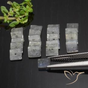 Gemme di Labradorite Multicolore naturale da 5.46 ct, Quadrato, Traslucido